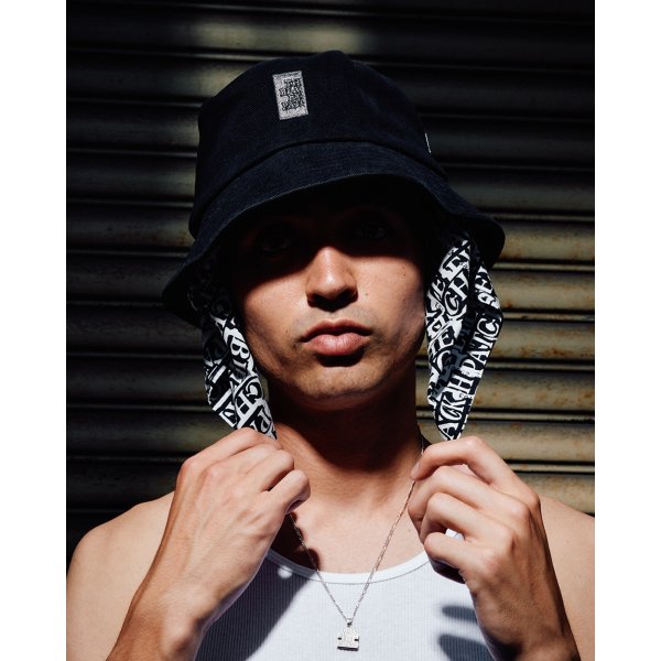 画像3: BlackEyePatch/SMALL HWC DAMAGED BUCKET HAT（BLACK） (3)