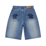 画像: BlackEyePatch/OG DRAGON BAGGY DENIM SHORTS（INDIGO）