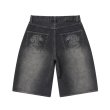 画像1: BlackEyePatch/OG DRAGON BAGGY DENIM SHORTS（BLACK） (1)