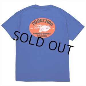 画像: PORKCHOP/FIRE UP TEE（BLUE）［ファイヤーアップT-25春夏］