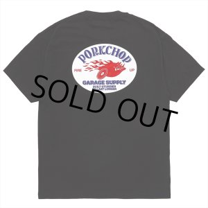 画像: PORKCHOP/FIRE UP TEE（BLACK）［ファイヤーアップT-25春夏］