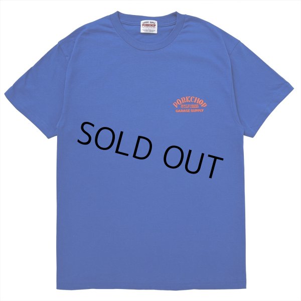 画像2: PORKCHOP/FIRE UP TEE（BLUE）［ファイヤーアップT-25春夏］ (2)