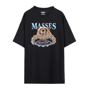 画像: PORKCHOP/T-SHIRT BEAR（×MASSES）（BLACK）［ベアT-25春夏］