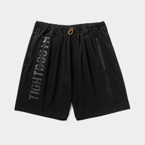 画像: TIGHTBOOTH/LABEL LOGO BOARD SHORTS（Black）［ボードショーツ-25夏］