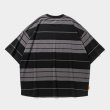 画像2: TIGHTBOOTH/BORDER S/S T-SHIRT（Black/Charcoal）［ボーダーT-25夏］ (2)