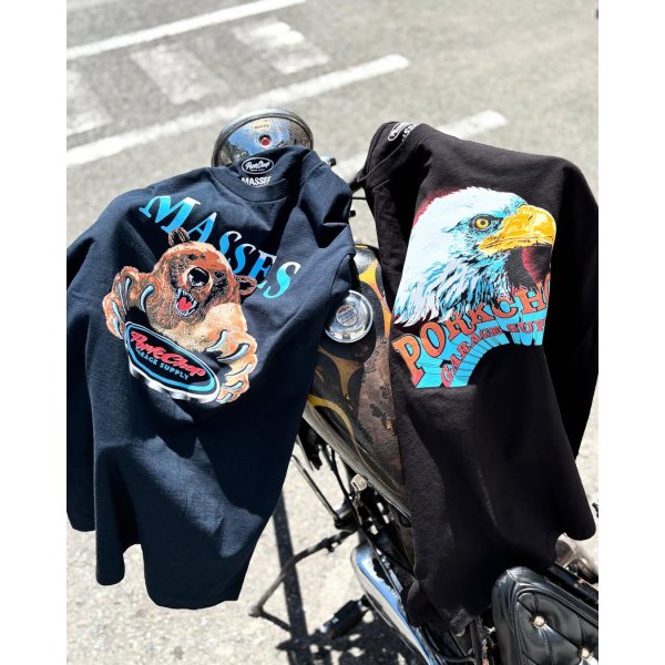 画像5: PORKCHOP/T-SHIRT BEAR（×MASSES）（BLACK）［ベアT-25春夏］ (5)