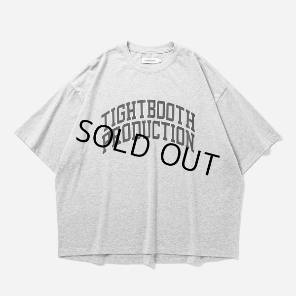 画像1: TIGHTBOOTH/COLLEGE S/S T-SHIRT（Grey）［カレッジT-25夏］ (1)