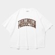 画像1: TIGHTBOOTH/COLLEGE S/S T-SHIRT（White）［カレッジT-25夏］ (1)