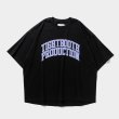 画像1: TIGHTBOOTH/COLLEGE S/S T-SHIRT（Black）［カレッジT-25夏］ (1)