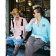 画像2: WACKO MARIA/MR.BROTHERS CUT CLUB / SWITCHING 50'S SHIRT（PINK）［スイッチング50'Sシャツ-25春夏］ (2)