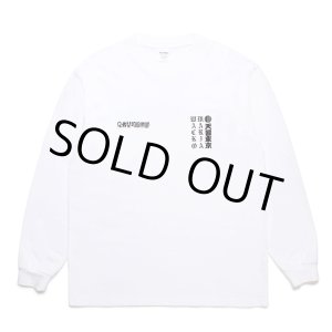 画像: WACKO MARIA/MR.BROTHERS CUT CLUB / WASHED HEAVY WEIGHT LONG SLEEVE T-SHIRT（WHITE）［プリント長袖T-25春夏］