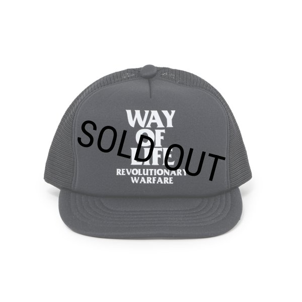 画像1: RATS/MESH CAP "WAY OF LIFE"（BLACK）［メッシュキャップ-25春夏］ (1)