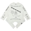 画像1: DAIRIKU/Upside down Long Sleeve Tee（White）［アップサイドダウン長袖T-25秋冬］ (1)