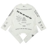 画像: DAIRIKU/Upside down Long Sleeve Tee（White）［アップサイドダウン長袖T-25秋冬］