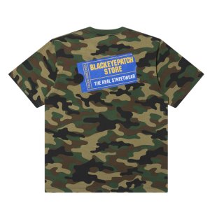 画像: BlackEyePatch/RENTAL TICKET LOGO TEE（WOODLAND CAMO）