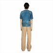 画像5: DAIRIKU/Tuck In Denim Transcription Knit（Indigo）［タックインデニムプリントニット-25秋冬］ (5)