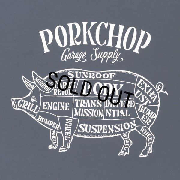 画像3: PORKCHOP/PORK FRONT TEE 25（NAVY）［ポークフロントT-25春夏］ (3)