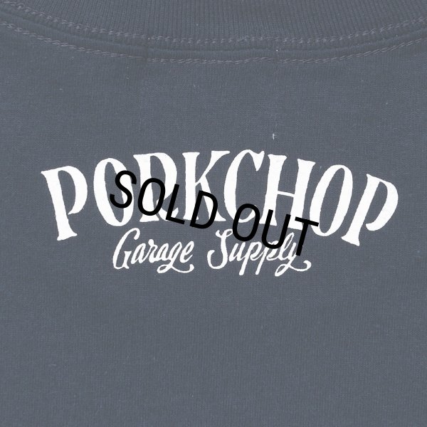 画像4: PORKCHOP/PORK FRONT TEE 25（NAVY）［ポークフロントT-25春夏］ (4)