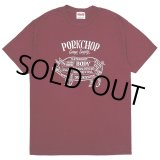 画像: PORKCHOP/PORK FRONT TEE 25（BURGUNDY）［ポークフロントT-25春夏］