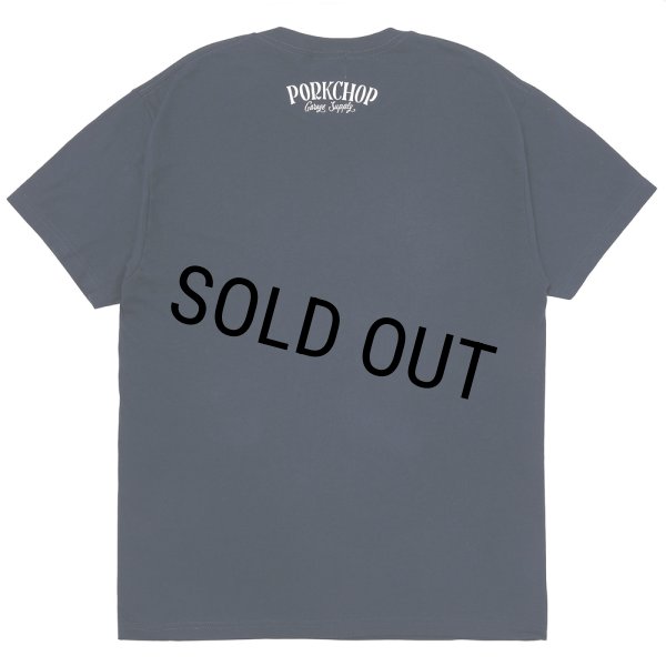 画像2: PORKCHOP/PORK FRONT TEE 25（NAVY）［ポークフロントT-25春夏］ (2)