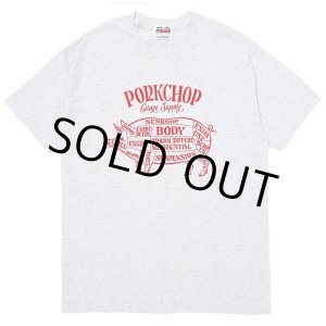 画像: PORKCHOP/PORK FRONT TEE 25（ASH）［ポークフロントT-25春夏］