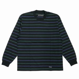 画像: WACKO MARIA/STRIPED LONG SLEEVE T-SHIRT（BLACK）［ストライプ長袖T-25秋冬］
