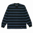 画像1: WACKO MARIA/STRIPED LONG SLEEVE T-SHIRT（BLACK）［ストライプ長袖T-25秋冬］ (1)
