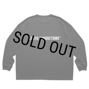 画像: COOTIE PRODUCTIONS/Dry Tech Jersey Oversized L/S Tee（Gray）［ドライテックオーバーサイズ長袖T-25秋冬］