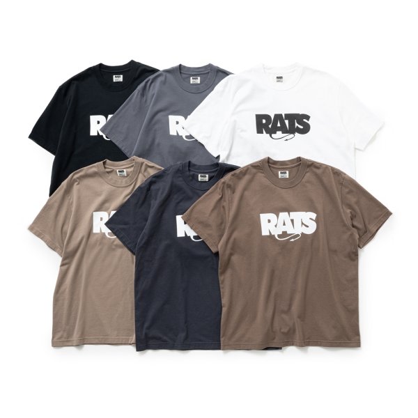 RATS/BOX LOGO TEE（WHITE）［ボックスロゴT-25秋冬］ - JONAS