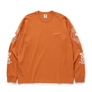 画像: RATS/TWO WHEEL L/S TEE（ORANGE）［ツーホイール長袖T-25秋冬］