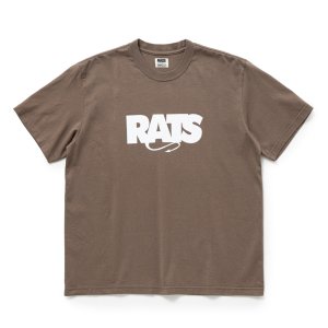 画像: RATS/BOX LOGO TEE（BROWN）［ボックスロゴT-25秋冬］