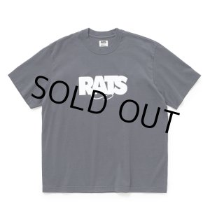 画像: RATS/BOX LOGO TEE（CHARCOAL）［ボックスロゴT-25秋冬］