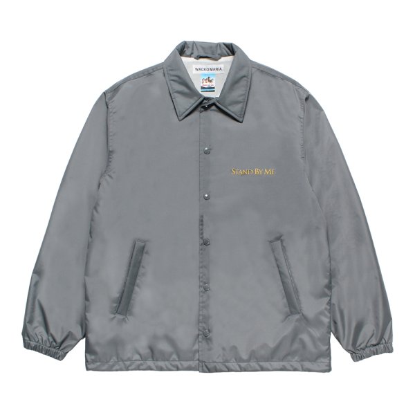新品ワコマリアWACKOMARIA×ネックフェイスコーチジャケットGRAY/M WACKO MARIA/NECKFACE / COACH JACKET（GRAY）［コーチJKT-24春