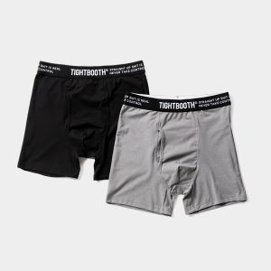 画像: TIGHTBOOTH/DRY BOXER BRIEF（Black/Grey）［ドライボクサーブリーフ2枚入り-25春夏］