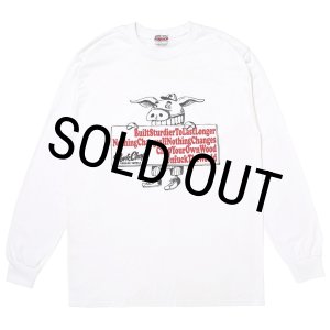 画像: PORKCHOP/SLOGAN L/S TEE（WHITE）［スローガン長袖T-25秋冬］