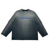 画像: DAIRIKU/"PARADOX" Emboidery Swithing Tee（Black）［刺繍スイッチング長袖T-25秋冬］