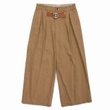 画像: DAIRIKU/"D" Buckle Super Wide Chino Pants（Beige）［Dバックルスーパーワイドチノパン-25秋冬］