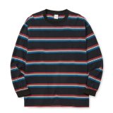 画像: CALEE/HARLEY BORDER L/S CS（BLACK）［ハーレーボーダー長袖T-25秋冬］