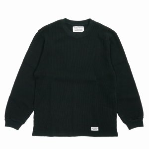 画像: WACKO MARIA/THERMAL CREW NECK SHIRT（BLACK）［サーマル長袖-25秋冬］