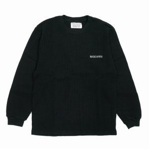画像: WACKO MARIA/THERMAL CREW NECK SHIRT（BLACK）［サーマル長袖-25秋冬］