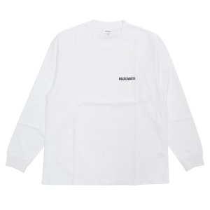 画像: WACKO MARIA/WASHED HEAVY WEIGHT LONG SLEEVE T-SHIRT（WHITE）［刺繍長袖T-25秋冬］