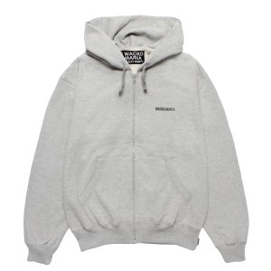 画像: WACKO MARIA/HEAVY WEIGHT FULL ZIP HOODED SWEAT SHIRT（GRAY）［ジップアップパーカー-25秋冬］