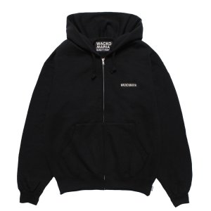 画像: WACKO MARIA/HEAVY WEIGHT FULL ZIP HOODED SWEAT SHIRT（BLACK）［ジップアップパーカー-25秋冬］