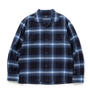 画像: RATS/COTTON RAYON CHECK SHIRT（NAVY CHECK）［コットンレーヨンチェックシャツ-25秋冬］