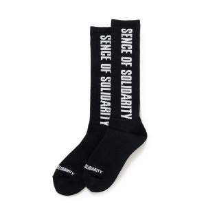 画像: RATS/HIGH SOCKS LOGO（BLACK）［ハイソックス-25秋冬］