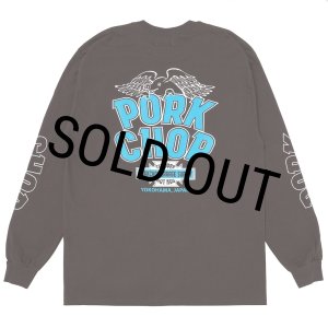 画像: PORKCHOP/WP BIG LOGO L/S TEE（DARK BROWN）［ウイングポークビッグロゴ長袖T-25秋冬］