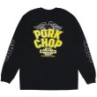画像1: PORKCHOP/WP BIG LOGO L/S TEE（BLACK）［ウイングポークビッグロゴ長袖T-25秋冬］ (1)