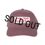 画像: PORKCHOP/O.E. WAPPEN MESH CAP（MAROON）［ワッペンメッシュキャップ-25秋冬］