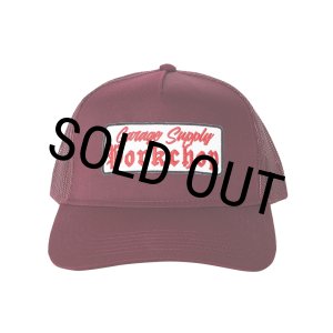 画像: PORKCHOP/O.E. WAPPEN MESH CAP（MAROON）［ワッペンメッシュキャップ-25秋冬］