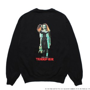 画像: WACKO MARIA/TERRIFIER / HEAVY WEIGHT SWEAT SHIRT（BLACK）［クルーネックスウェット-25秋冬］
